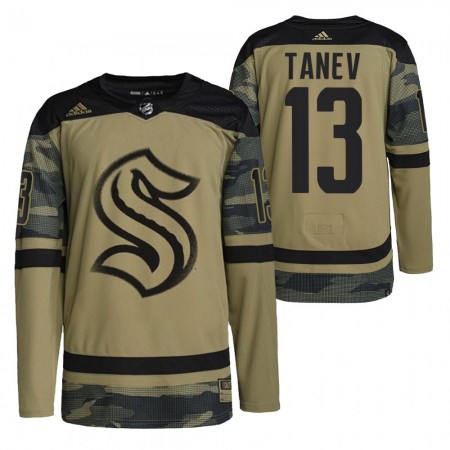 Seattle Kraken Dresy Brandon Tanev 13 2021-22 Salute To Service Camo Authentic - Pánské